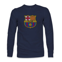 Barcelona 1863FC Color Badge Long Sleeve T-Shirt - Navy on sale
