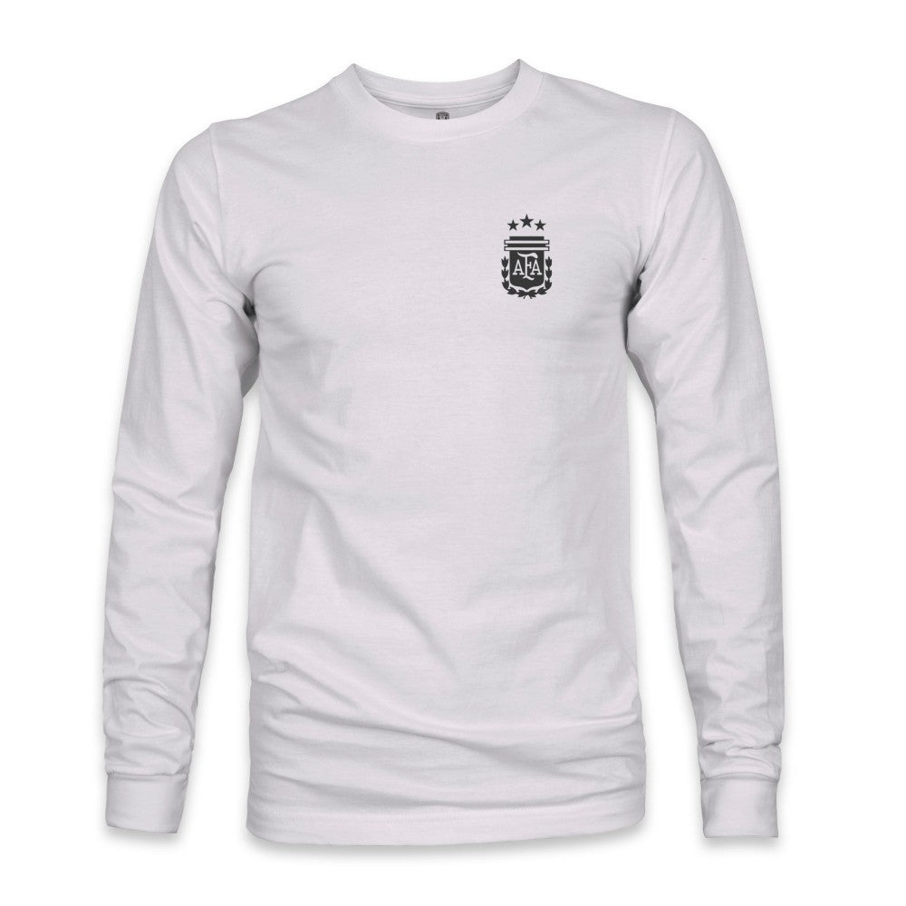 Argentina National Team 1863FC Back Team Arch Long Sleeve T-Shirt - Gray shop
