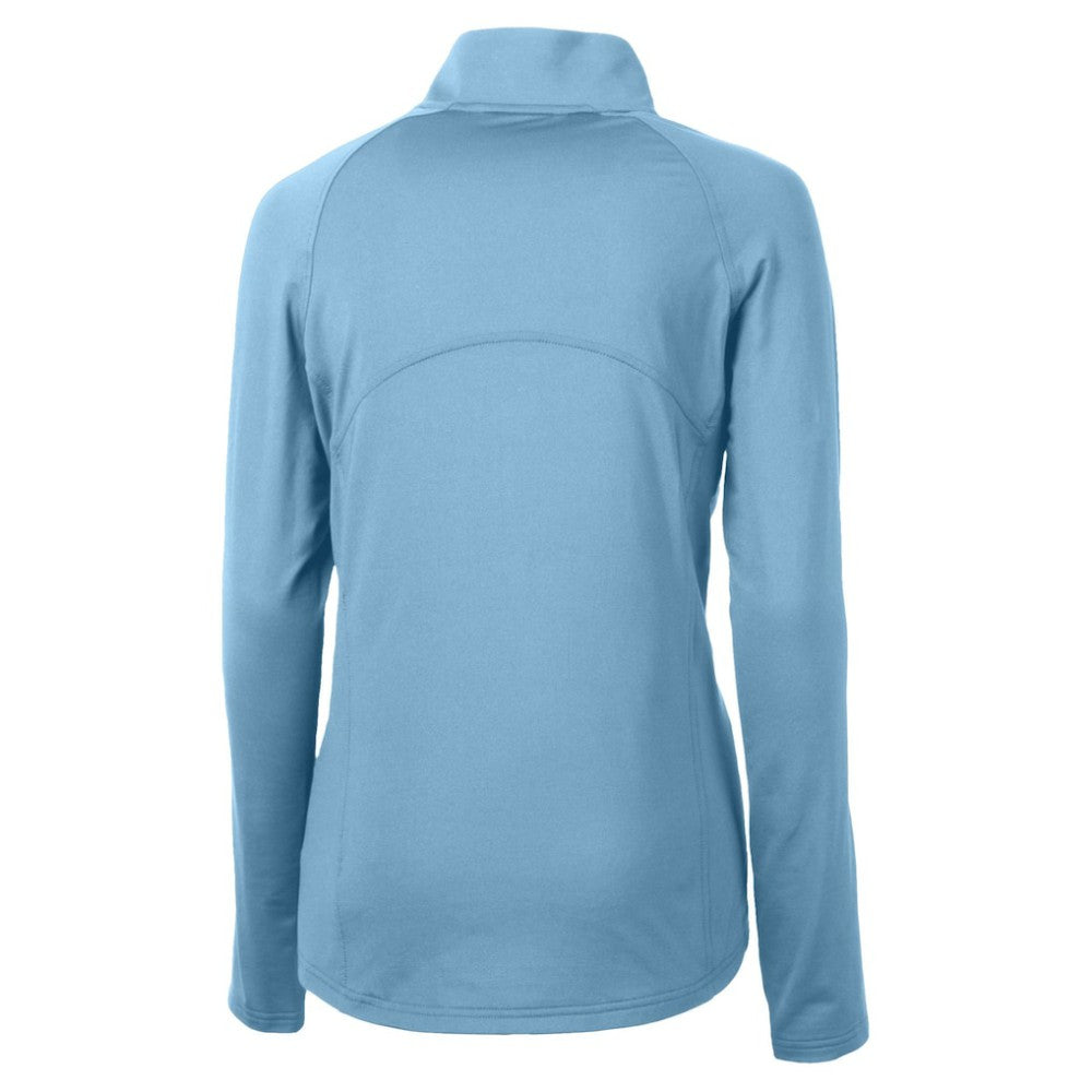 St. Louis Cardinals Cutter & Buck Women's Raglan Adapt Eco Knit Stretch Recycled Half-Zip Top - Powder Blue