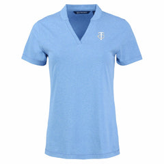 Minnesota Twins Cutter & Buck Forge Heathered Stretch Blade Top - Heather Powder Blue