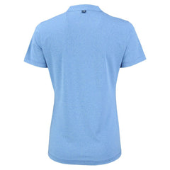 Detroit Tigers Cutter & Buck Forge Heathered Stretch Blade Top - Heather Powder Blue