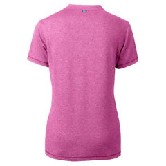 Detroit Tigers Cutter & Buck Forge Heathered Stretch Blade Top - Light Pink