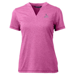 St. Louis Cardinals Cutter & Buck Forge Heathered Stretch Blade Top - Light Pink