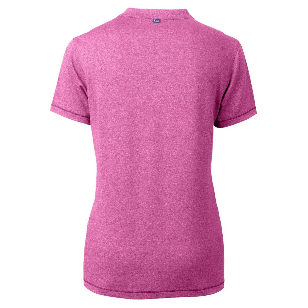 St. Louis Cardinals Cutter & Buck Forge Heathered Stretch Blade Top - Light Pink