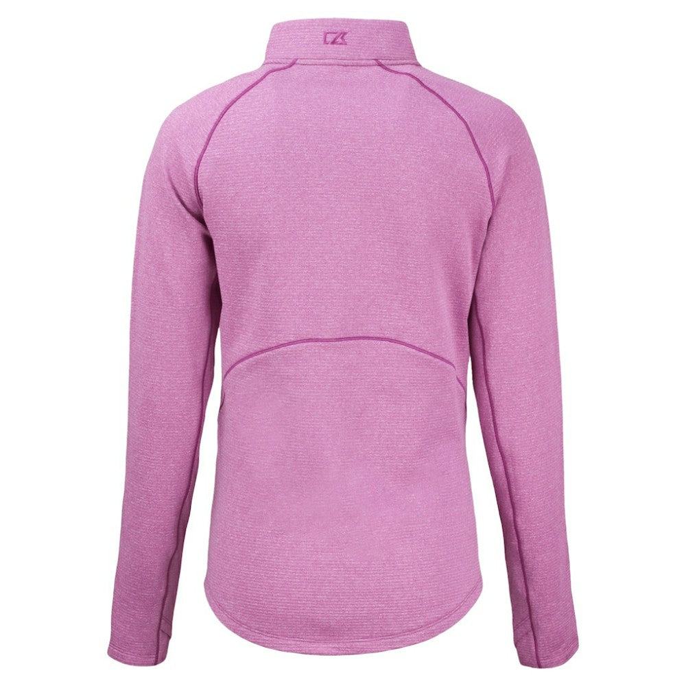 Washington Nationals Cutter & Buck Women's Peshastin Eco Fleece Recycled Half-Zip Jacket - Heather Light Pink