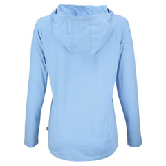 Chicago Cubs Cutter & Buck Women's Coastline Epic Comfort Eco Recycled Long Sleeve Hoodie T-Shirt - Powder Blue
