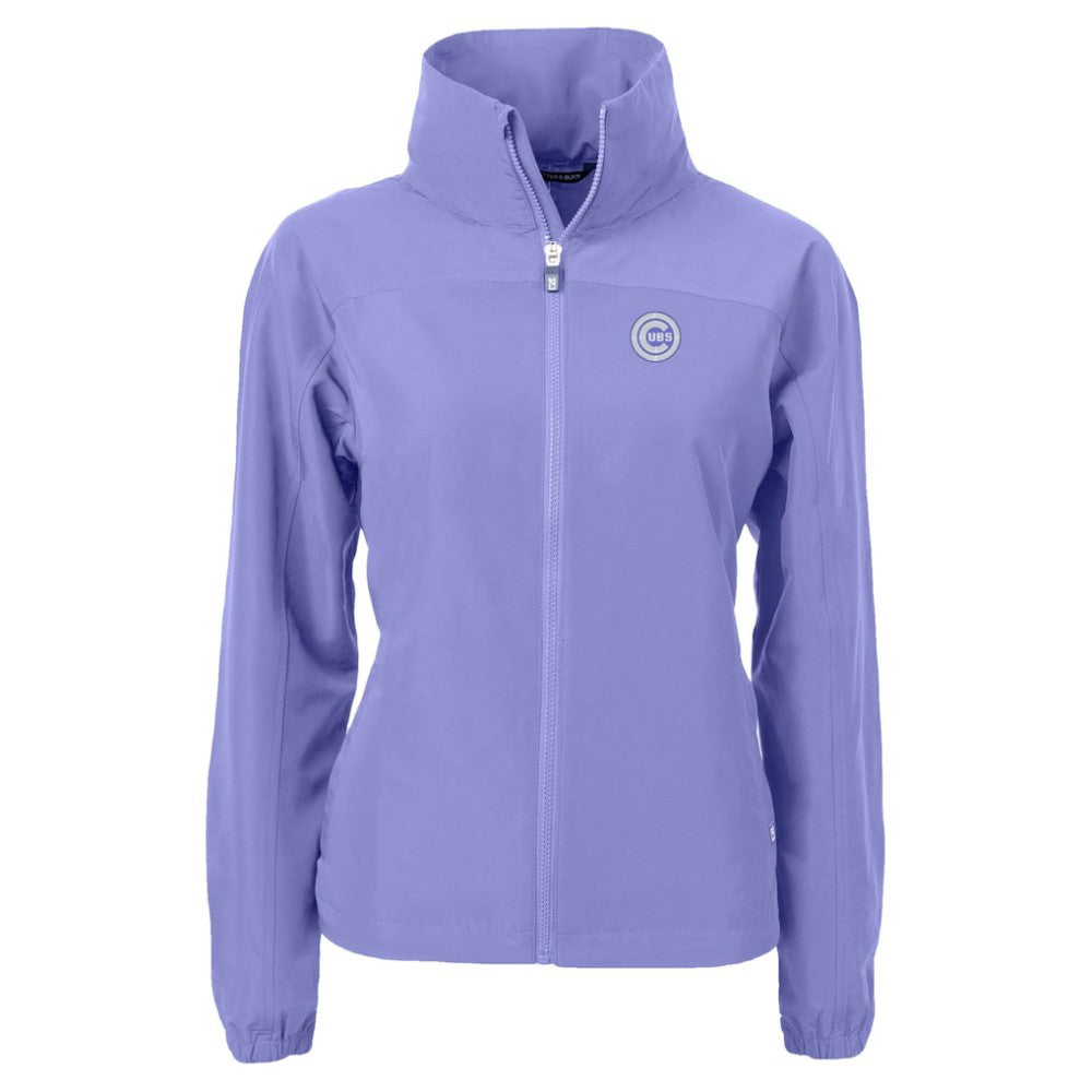 Chicago Cubs Cutter & Buck Women's Charter Eco Recycled Full-Zip Jacket - Lavender
