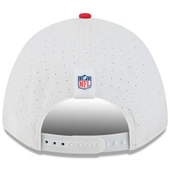 Kansas City Chiefs New Era Youth 2025 NFL Training Camp A-Frame 9FORTY Adjustable Hat - White/Red on sale