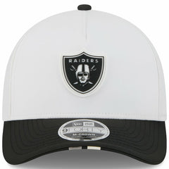 Las Vegas Raiders New Era Youth 2025 NFL Training Camp A-Frame 9FORTY Adjustable Hat - White/Black online