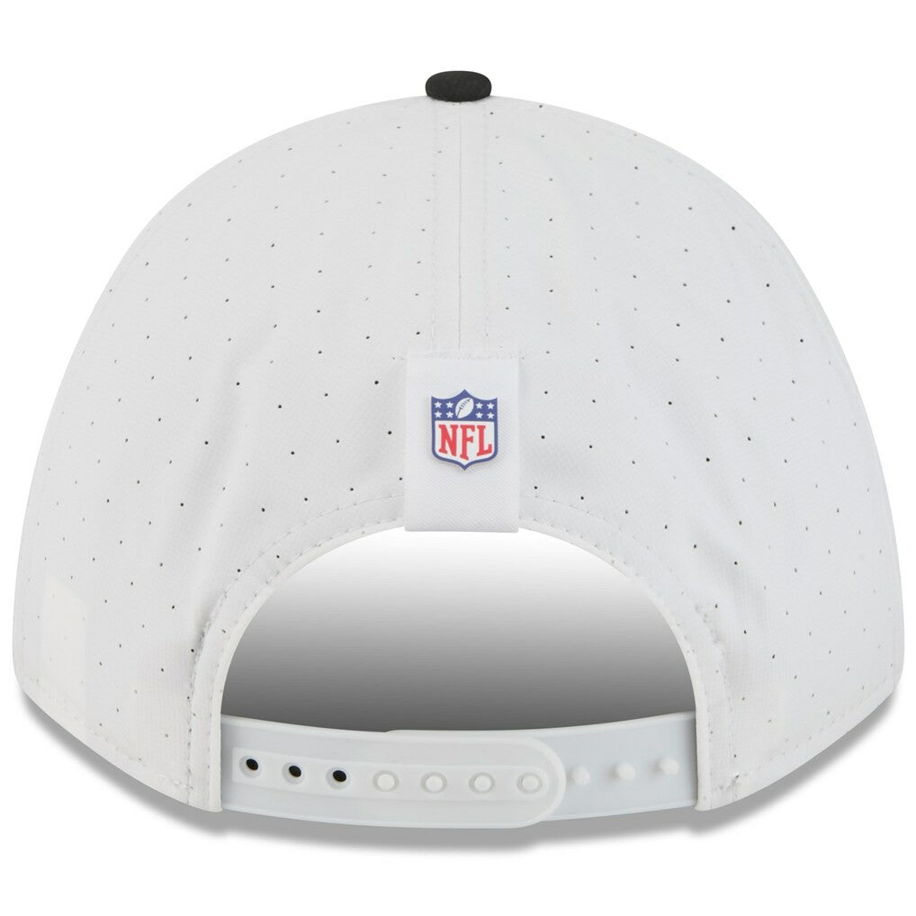 Las Vegas Raiders New Era Youth 2025 NFL Training Camp A-Frame 9FORTY Adjustable Hat - White/Black online