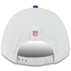 New York Giants New Era Youth 2025 NFL Training Camp A-Frame 9FORTY Adjustable Hat - White/Royal outlet