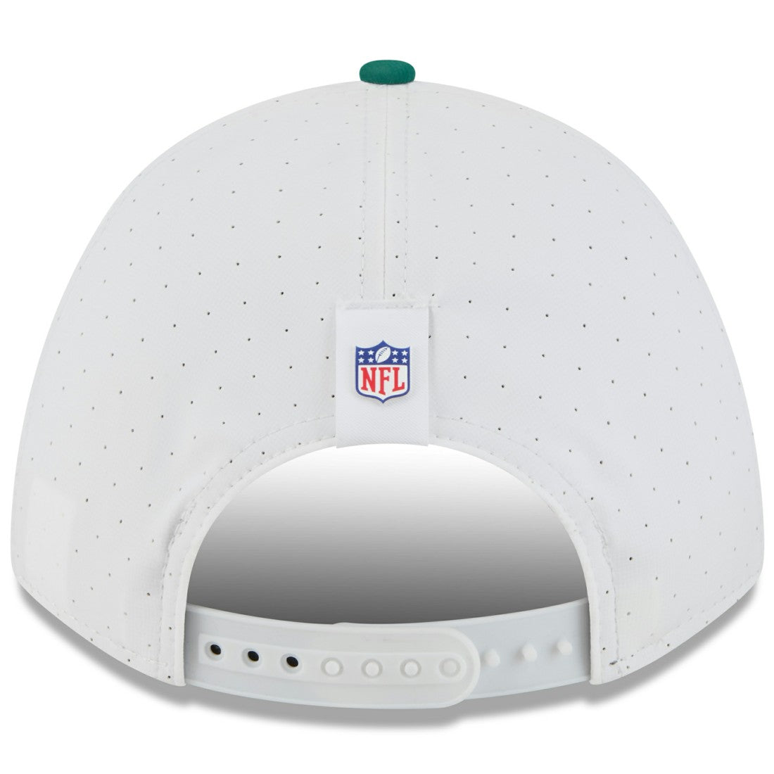 New York Jets New Era Youth 2025 NFL Training Camp A-Frame 9FORTY Adjustable Hat - White/Green discount