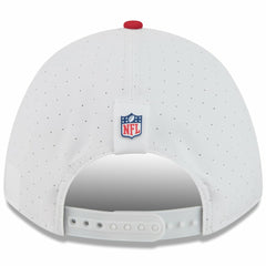 San Francisco 49ers New Era Youth 2025 NFL Training Camp A-Frame 9FORTY Adjustable Hat - White/Scarlet outlet