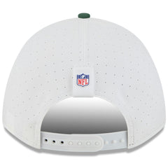 Green Bay Packers New Era Youth 2025 NFL Training Camp A-Frame 9FORTY Adjustable Hat - White/Green sale