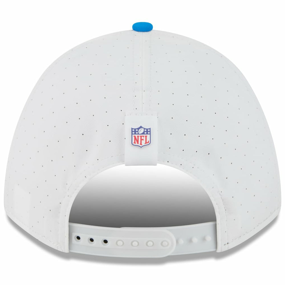 Detroit Lions New Era Youth 2025 NFL Training Camp A-Frame 9FORTY Adjustable Hat - White/Blue cheap