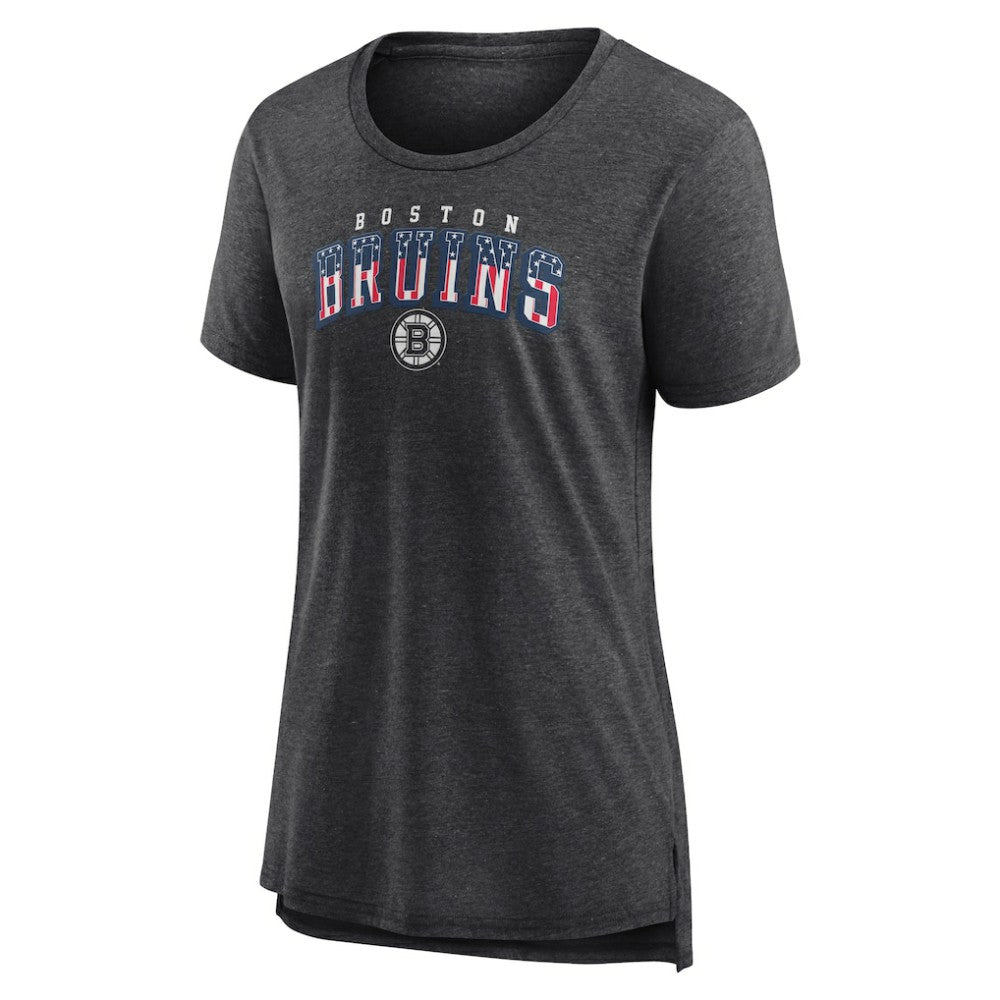 Boston Bruins Women's Proud Tri-Blend T-Shirt Gray