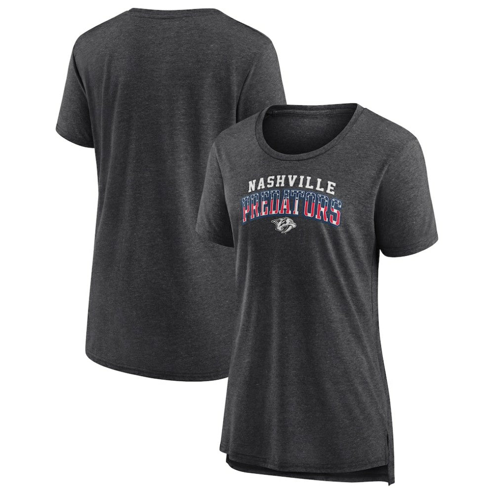 Nashville Predators Women's Proud Tri-Blend T-Shirt Gray