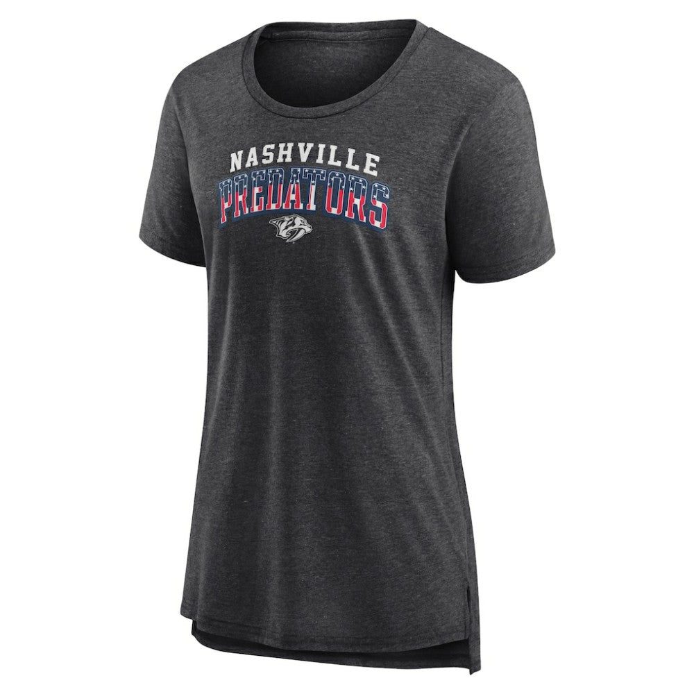 Nashville Predators Women's Proud Tri-Blend T-Shirt Gray