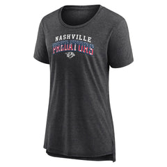 Nashville Predators Women's Proud Tri-Blend T-Shirt Gray