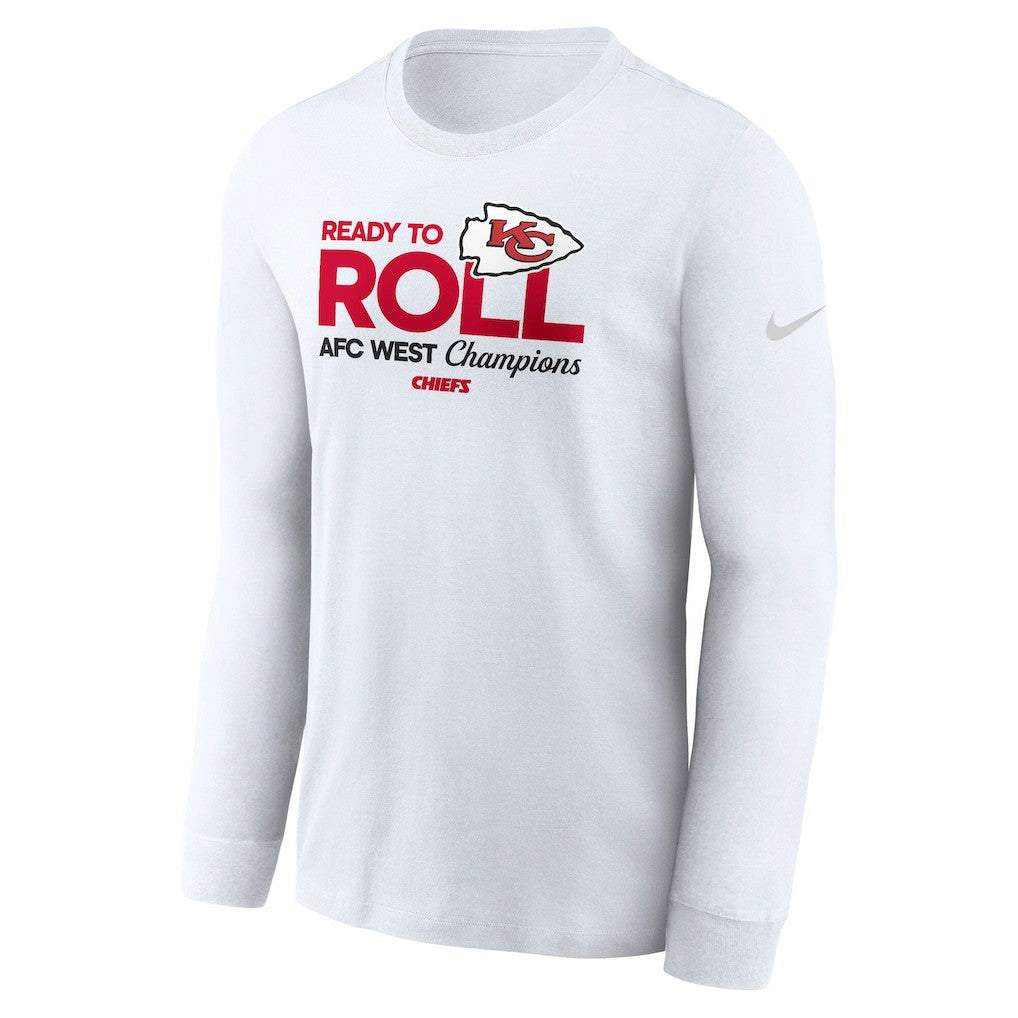 Kansas City Chiefs 2024 AFC West Division Champions Locker Room Trophy Collection Long Sleeve T-Shirt - White | Nike discount