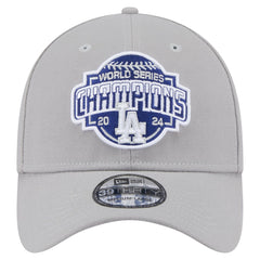 Los Angeles Dodgers 2024 World Series Champions 39THIRTY Flex Hat - Gray | New Era