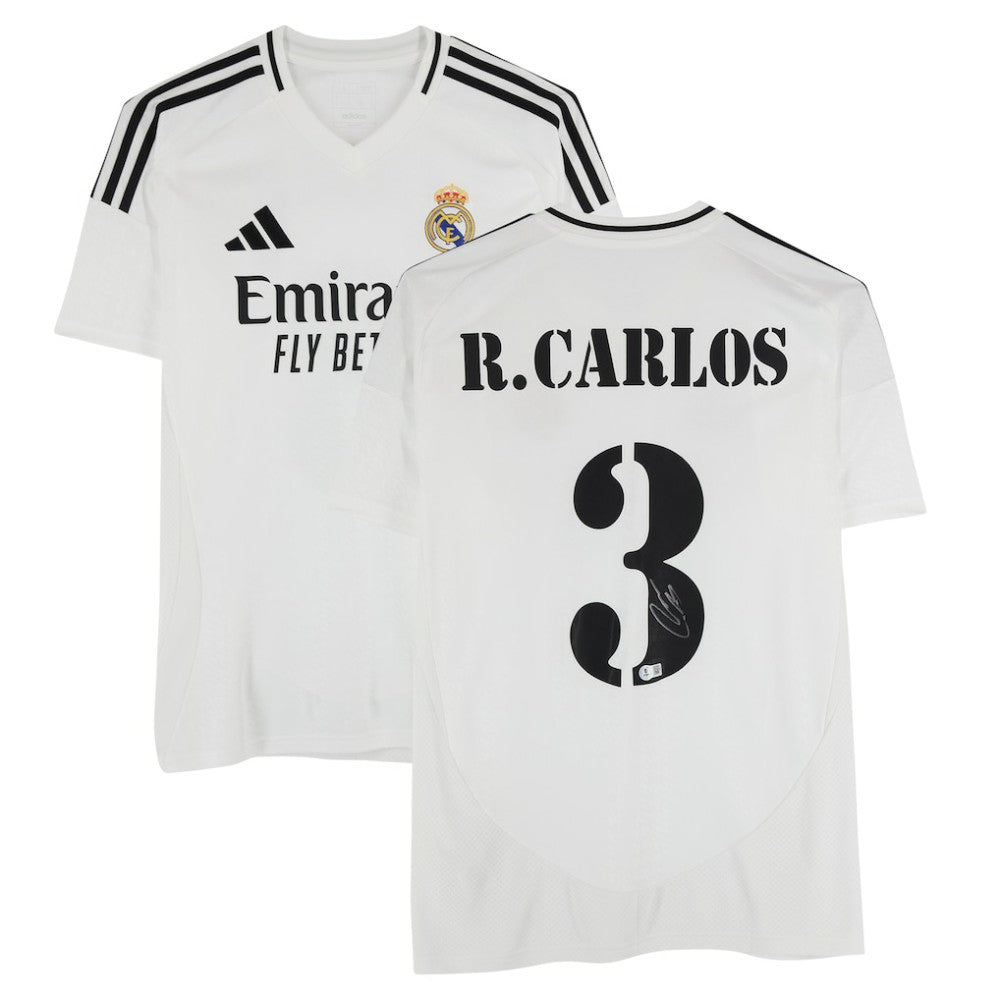 Roberto Carlos Real Madrid Autographed 2024-25 White Home Jersey - BAS | Fanatics online