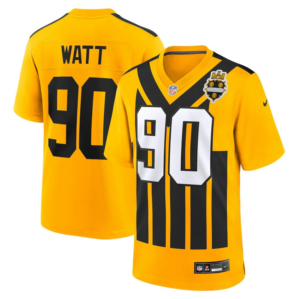 T.J. Watt Pittsburgh Steelers Youth Alternate 1933 Throwback Game Jersey - Gold | Nike online