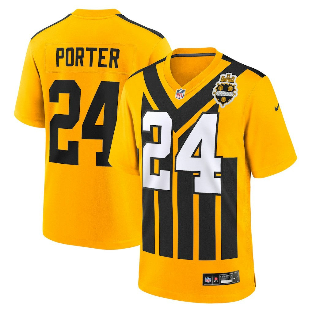 Joey Porter Jr. Pittsburgh Steelers Youth Alternate 1933 Throwback Game Jersey - Gold | Nike sale