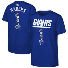 Malik Nabers New York Giants Outerstuff Youth Mainliner Drip Player Name & Number T-Shirt - Royal discount