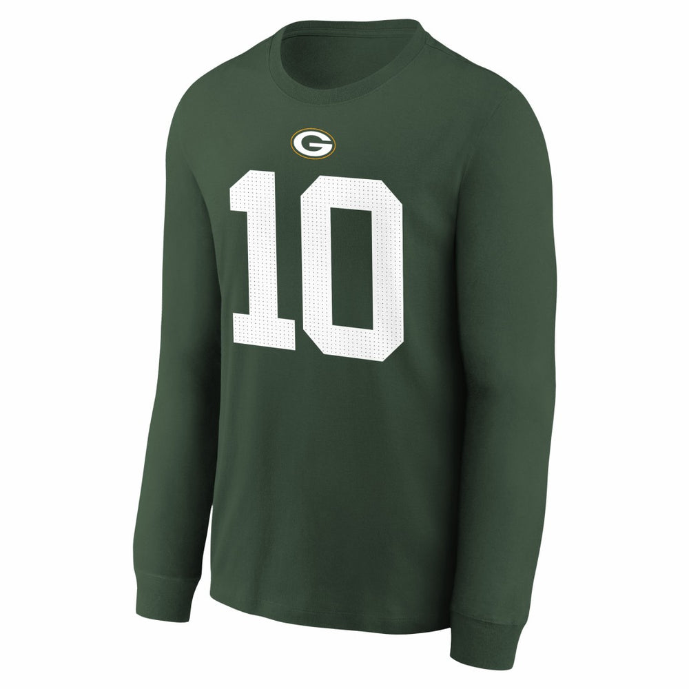 Jordan Love Green Bay Packers Youth Player Name & Number Long Sleeve T-Shirt - Green | Nike sale