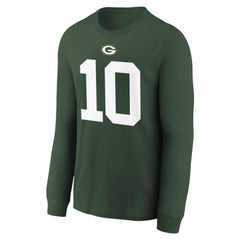 Jordan Love Green Bay Packers Youth Player Name & Number Long Sleeve T-Shirt - Green | Nike sale
