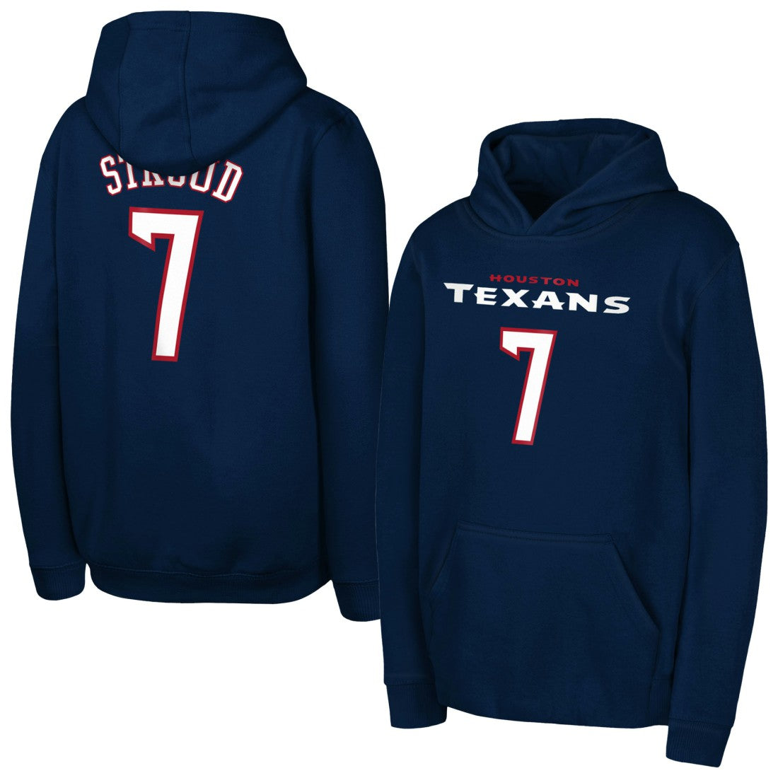 C.J. Stroud Houston Texans Outerstuff Mainliner Player Name & Number Hoodie - Navy for sale