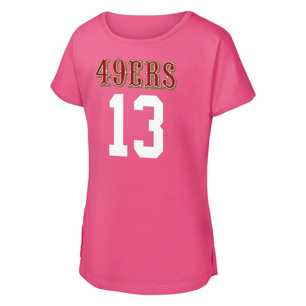 Brock Purdy San Francisco 49ers Outerstuff Girls Youth Player Name & Number T-Shirt - Pink discount