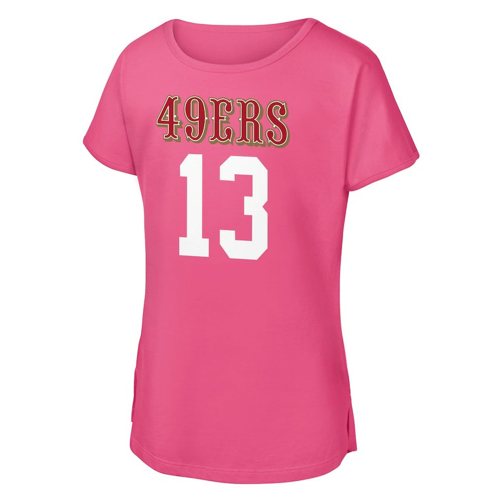 Brock Purdy San Francisco 49ers Outerstuff Girls Youth Player Name & Number T-Shirt - Pink discount