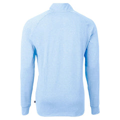 New York Giants Cutter & Buck Raglan Adapt Eco Knit Heather Quarter-Zip Top - Powder Blue sale