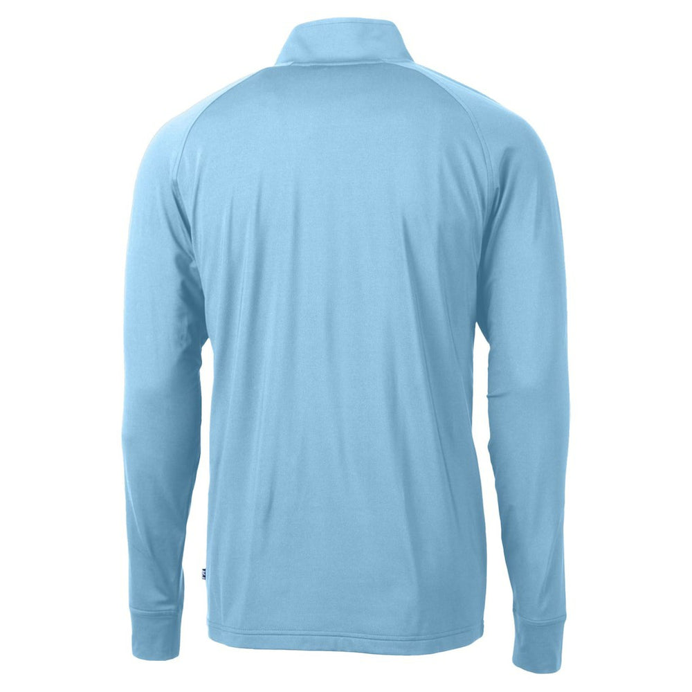 Las Vegas Raiders Cutter & Buck Raglan Adapt Eco Knit Stretch Recycled Quarter-Zip Top - Powder Blue outlet