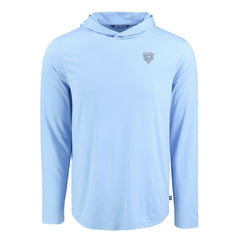 Chicago Bears Men's Cutter & Buck Coastline Epic Comfort Eco Recycled Men's Hooded Shirt - Powder Blue outlet