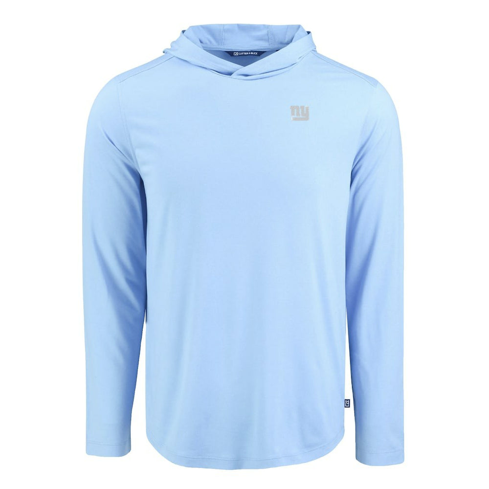 New York Giants Men's Cutter & Buck Coastline Epic Comfort Eco Recycled Men's Hooded Shirt - Powder Blue outlet
