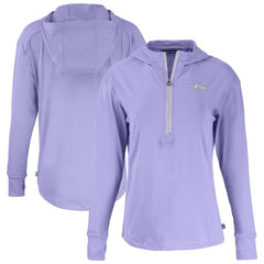 Baltimore Ravens Cutter & Buck Women's Daybreak Eco Recycled Half-Zip Hoodie - Purple cheap