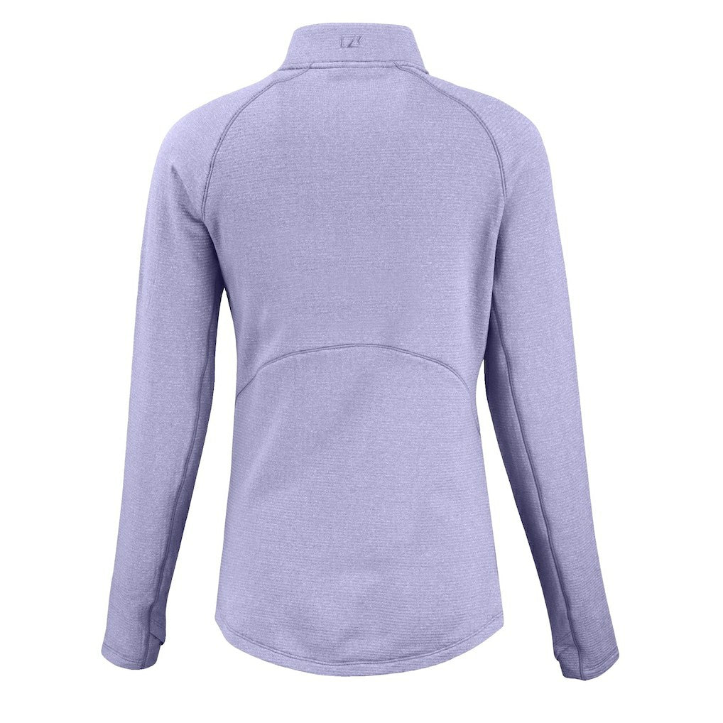 Chicago Bears Cutter & Buck Women's Peshastin Eco Fleece Recycled Half-Zip Top - Purple online