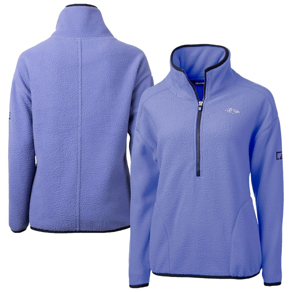 Baltimore Ravens Cutter & Buck Women's Cascade Eco Fleece Half-Zip Jacket - Lavender online