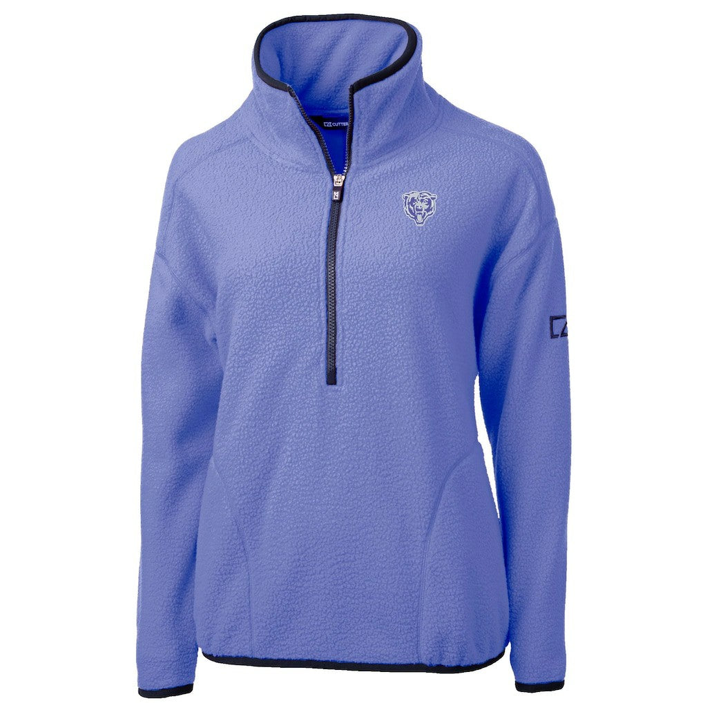 Chicago Bears Cutter & Buck Women's Cascade Eco Fleece Half-Zip Jacket - Lavender for sale