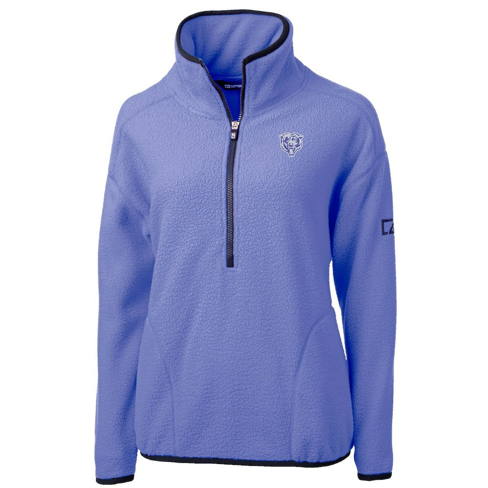 Chicago Bears Cutter & Buck Women's Cascade Eco Fleece Half-Zip Jacket - Lavender for sale