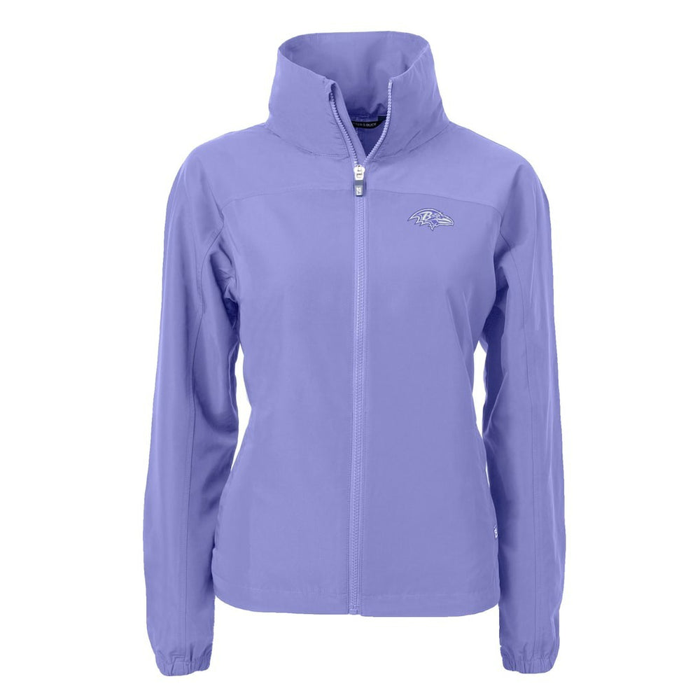 Baltimore Ravens Cutter & Buck Women's Charter Eco Recycled Full-Zip Jacket - Lavender for sale