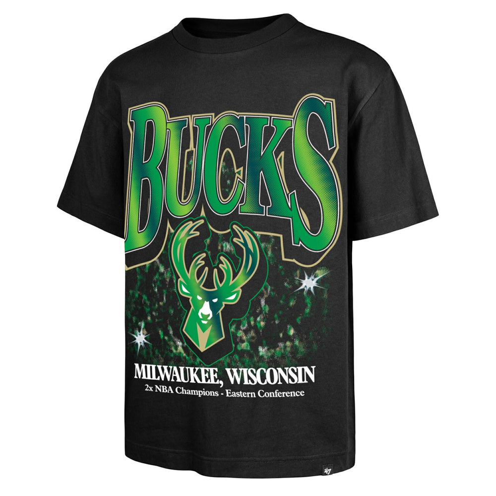 Milwaukee Bucks '47 Past Champs Collection Flashbulb Foundation T-Shirt - Black | 47 brand sale