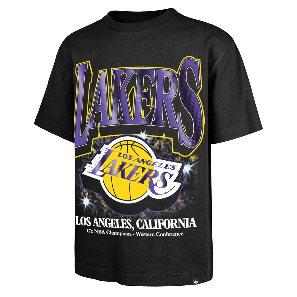 Los Angeles Lakers '47 Past Champs Collection Flashbulb Foundation T-Shirt - Black | 47 brand online