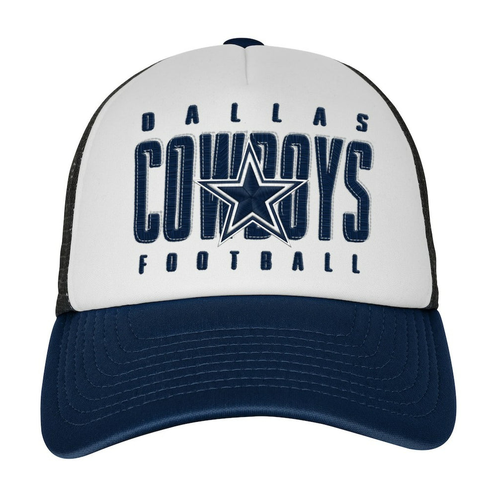 Dallas Cowboys Outerstuff Youth Essentials Trucker Adjustable Hat - White sale