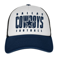 Dallas Cowboys Outerstuff Youth Essentials Trucker Adjustable Hat - White sale