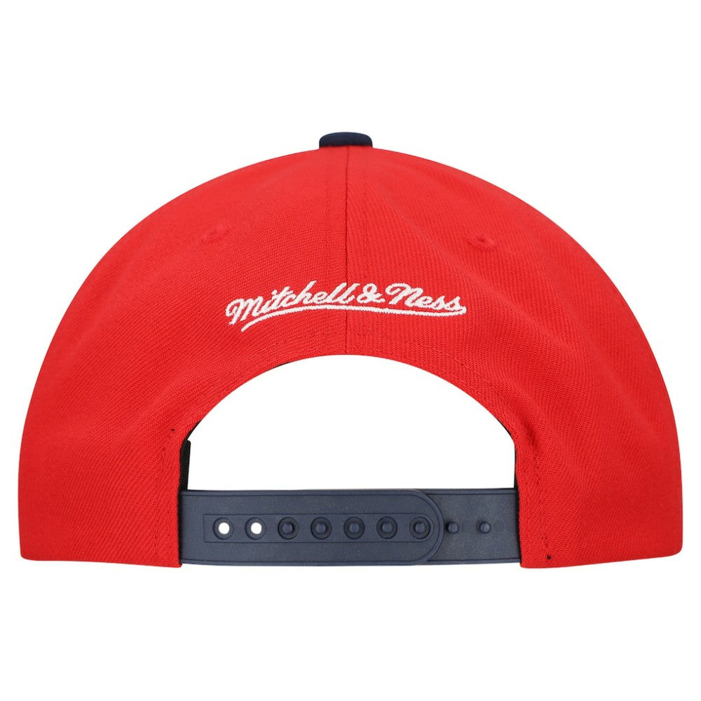 Washington Nationals Cooperstown Collection Basic Flip Snapback Hat - Red | Mitchell & Ness