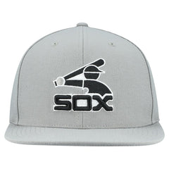 Chicago White Sox Cooperstown Collection Basic Flip Snapback Hat - Gray | Mitchell & Ness